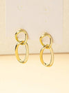 Chain Design Drop Earrings