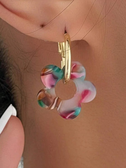 Five Leaf Clover Earring Studs