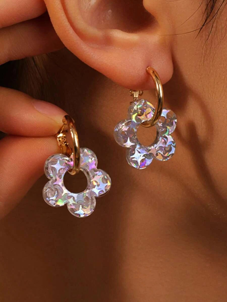 Five Leaf Clover Earring Studs