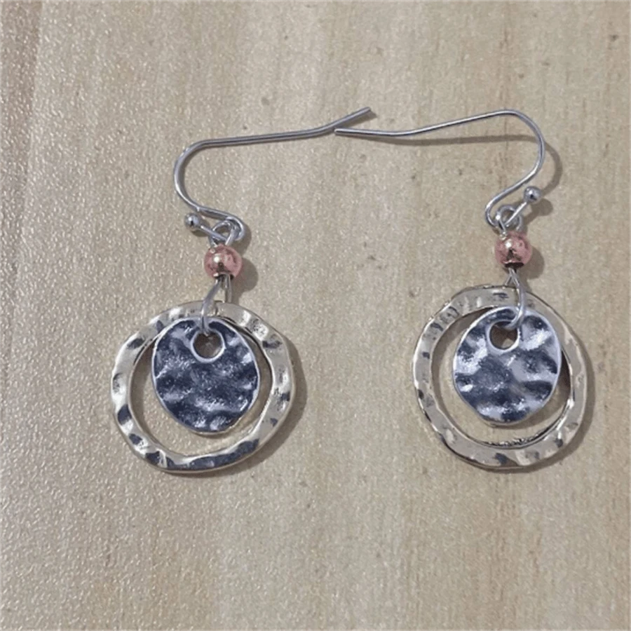 Bohemian Vintage Hollow Round Earrings