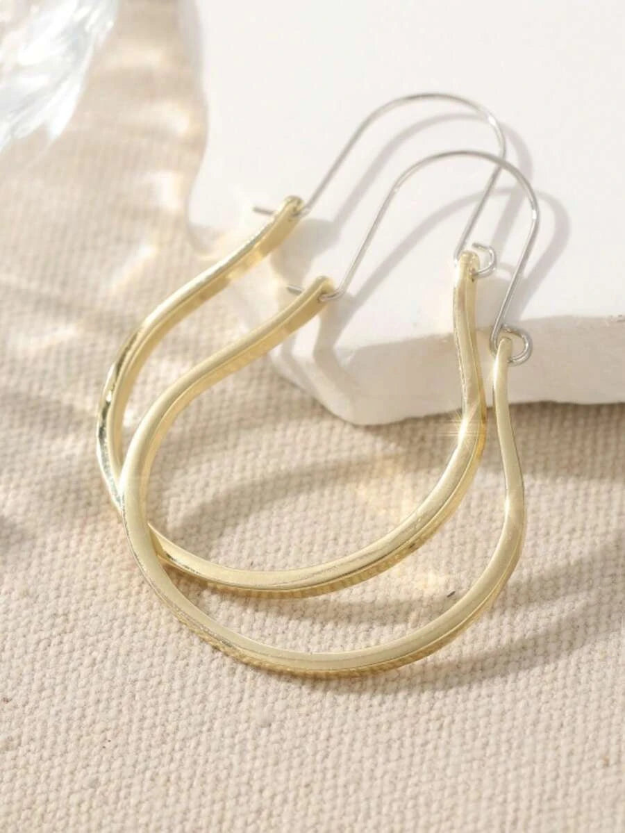 Simple Vintage Silver Earrings
