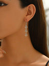 Small Vintage Distressed Geometric Spiral Earrings