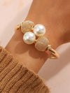 Faux Pearl Decor Bangle