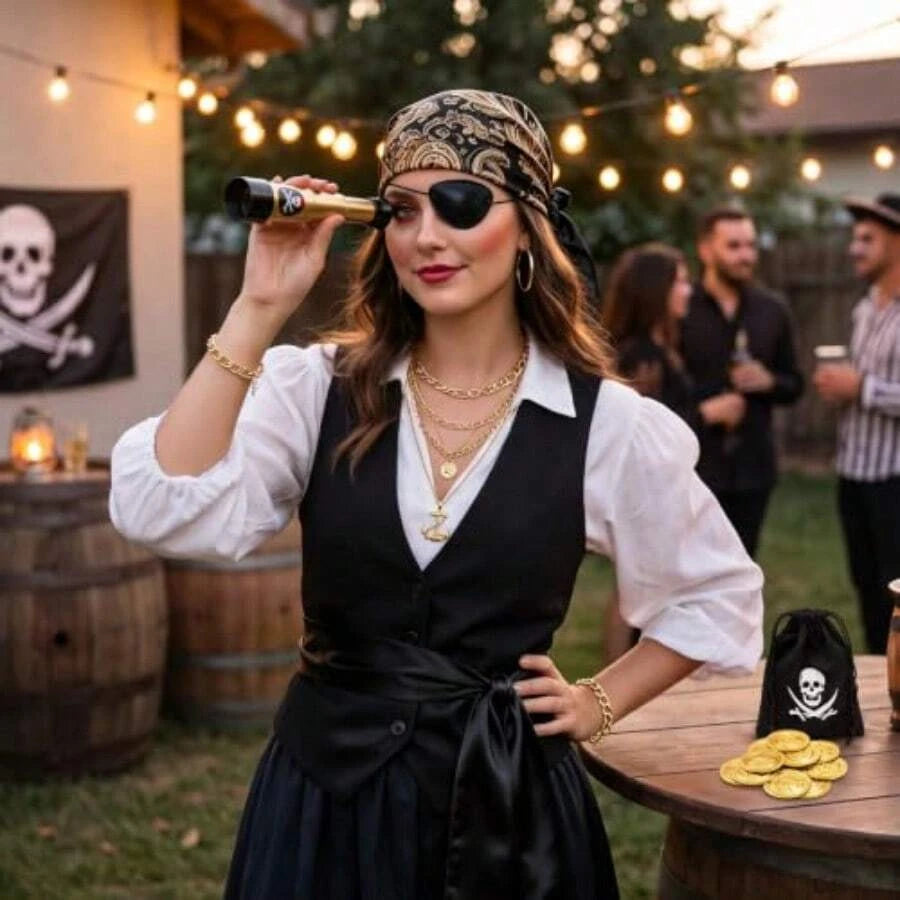 Women Pirate Costume Accessories Set