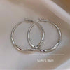 Minimalist Gold Oversize Hoop Earrings