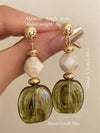 Vintage Asymmetrical Tie Dye Long Acrylic Pendant Earrings