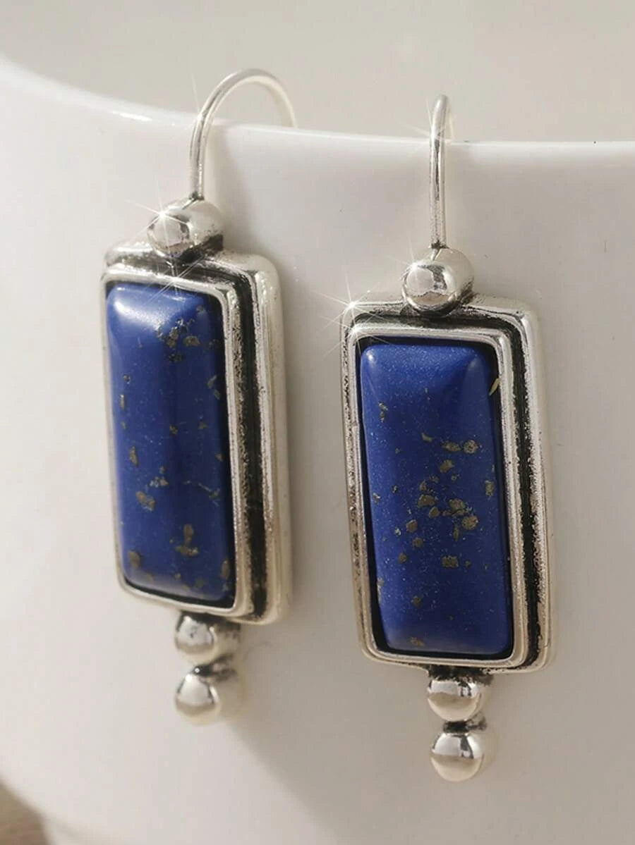 Minimalist Rectangular Dangle Earrings