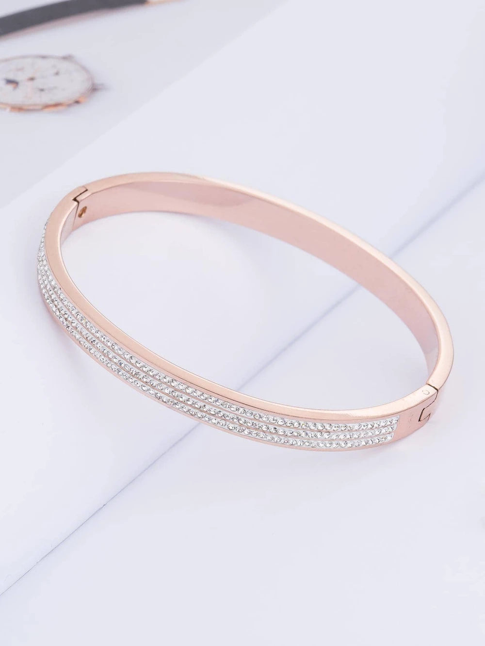 Cubic Zirconia Decor Bangle