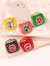 Colorful Asymmetrical Bubble Resin Ring