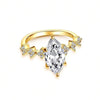 Retro Half-Circle Faux Pearl Ring