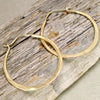 Hammered Large Hoop Earrings