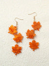 Autumn Maple Leaf Acrylic Earrings