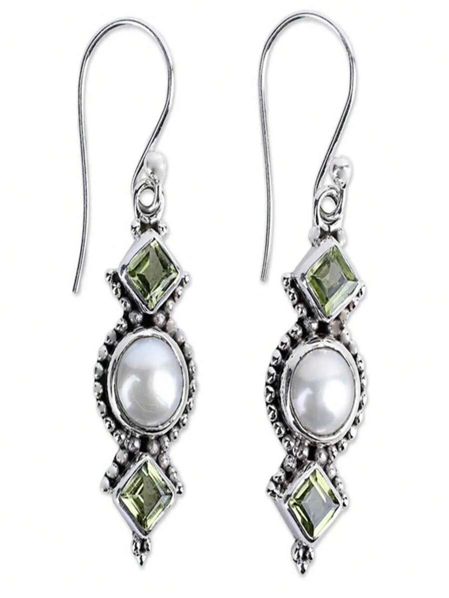 Vintage Asymmetric Geometric Drop Earrings