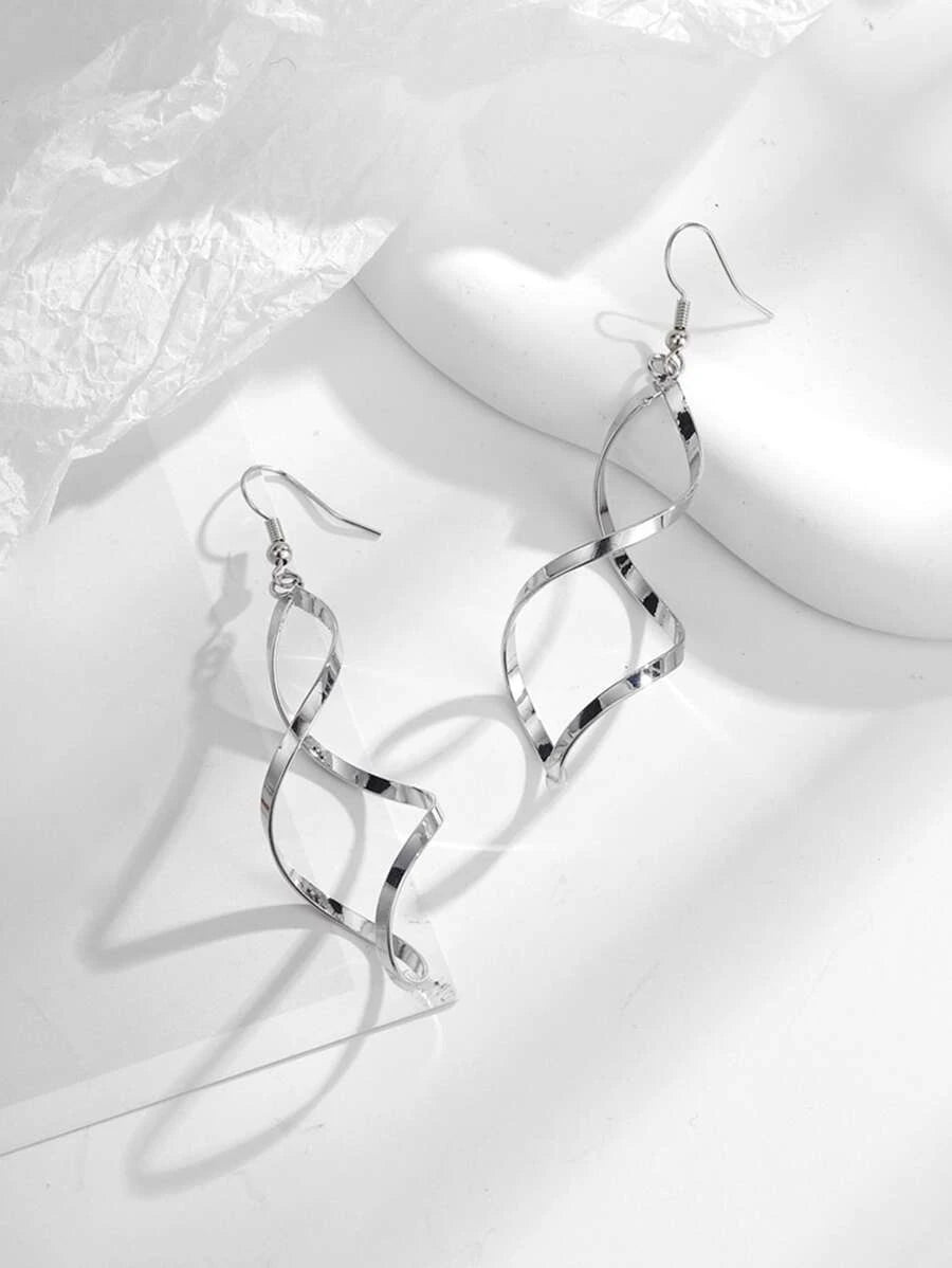 Personalized Vintage Spiral Earrings