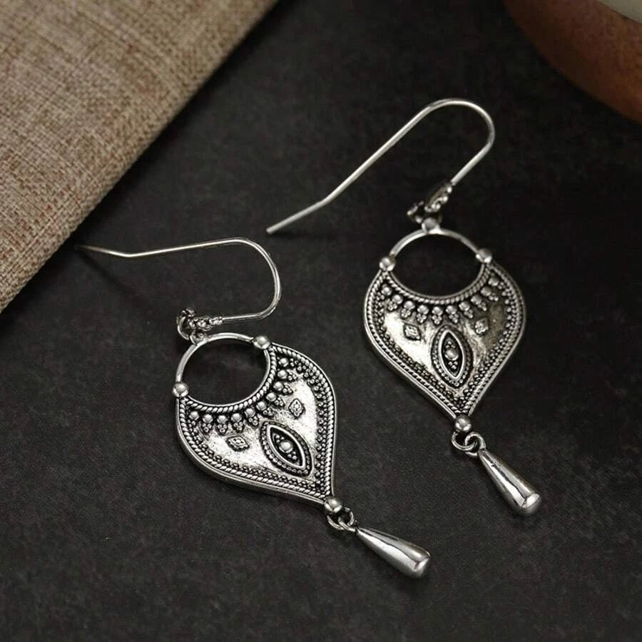 Vintage Copper Drop Earrings