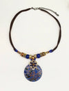 Round Glass Pendant Necklace