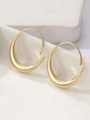 Vintage Copper Round Hoop Earrings