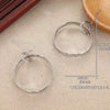 Vintage Handmade Round Hoop Earrings