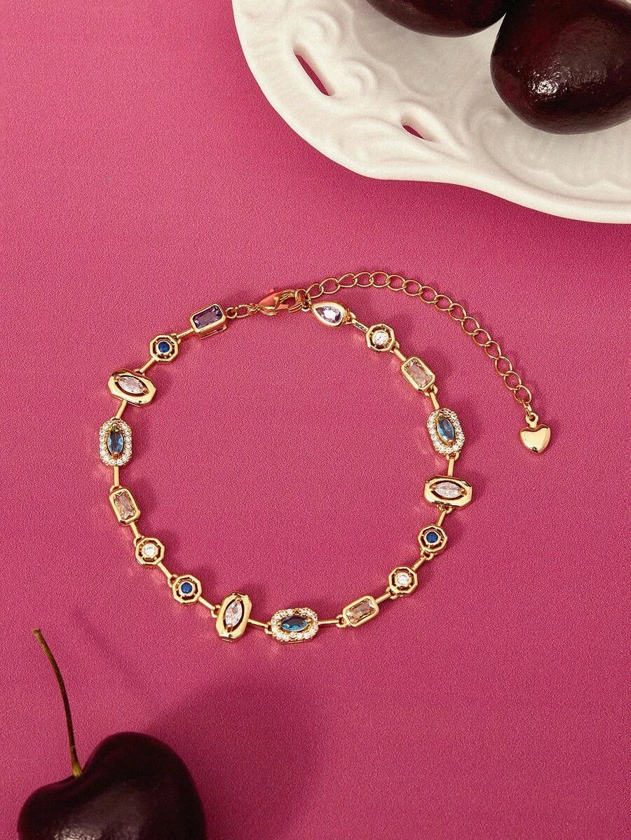 Glisma Gold Plated Chain Bracelet