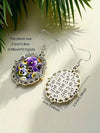 Vintage Floral Teardrop Earrings