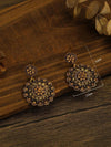 Vintage Floral Hollow Hoop Earrings