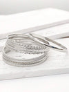Bohemian Textured Bangle Bracelet Set