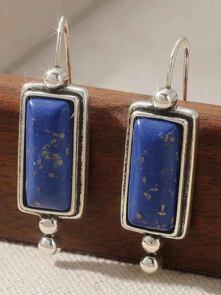 Minimalist Rectangular Dangle Earrings