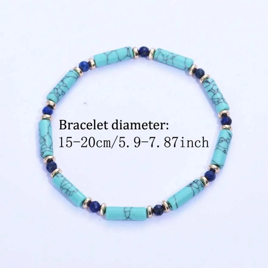 Turquoise Stone Jewelry Set