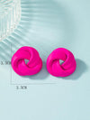 Chic Lacquered Geometric Earrings