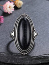 Vintage Turquoise Hollow Silver Ring
