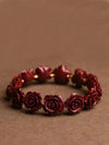 Cinnabar Rose Clover Bracelet