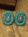 Western Style Turquoise Pendant Earrings