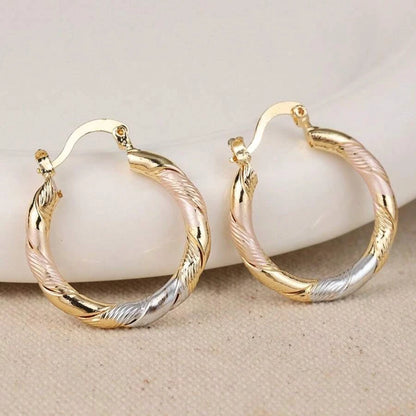 Retro Elegant Hoop Earrings