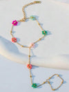 Gold Lip Chain Knuckle Bracelet