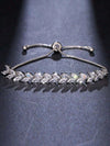 Gold Cubic Zirconia Chain Bracelet