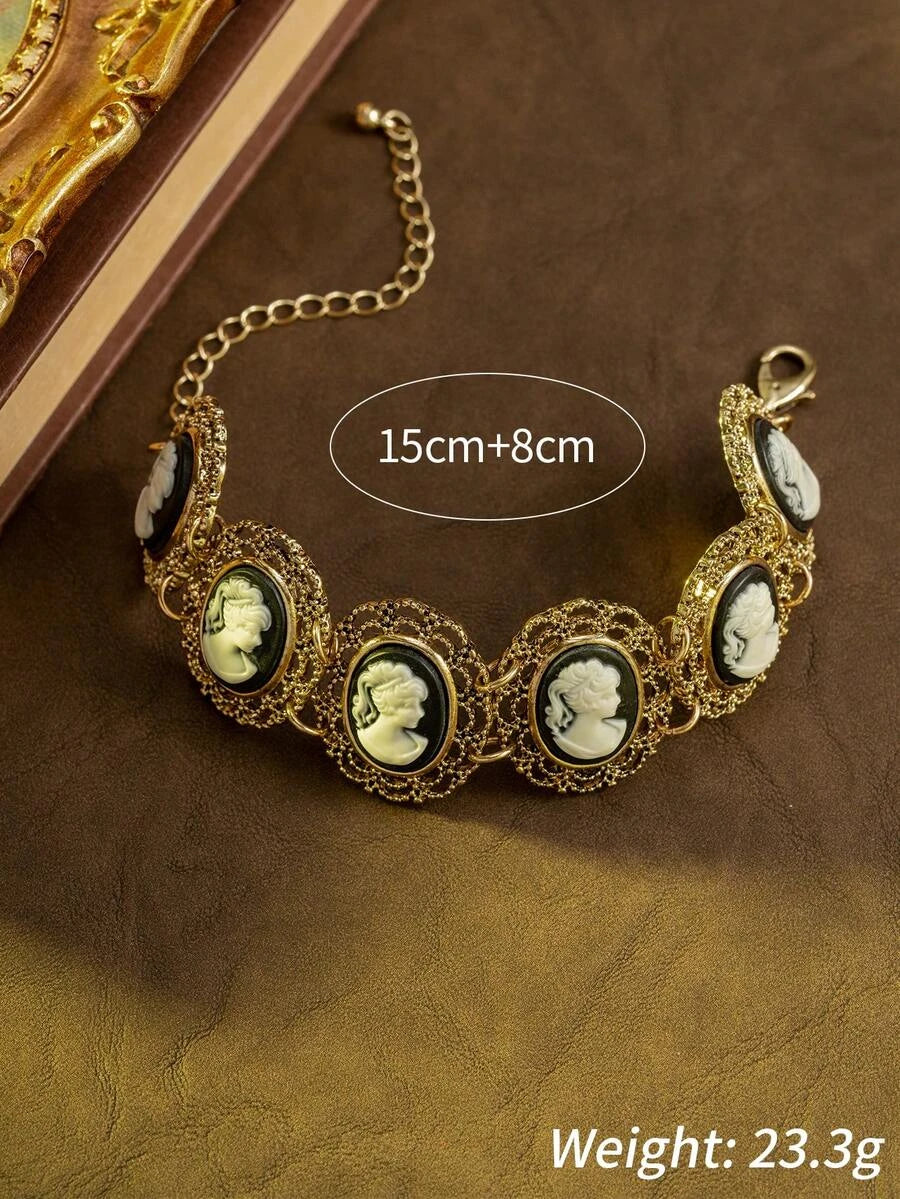 Vintage Cameo Relief Bracelet