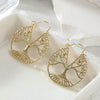 Hammered Large Hoop Earrings