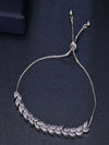 Gold Cubic Zirconia Chain Bracelet
