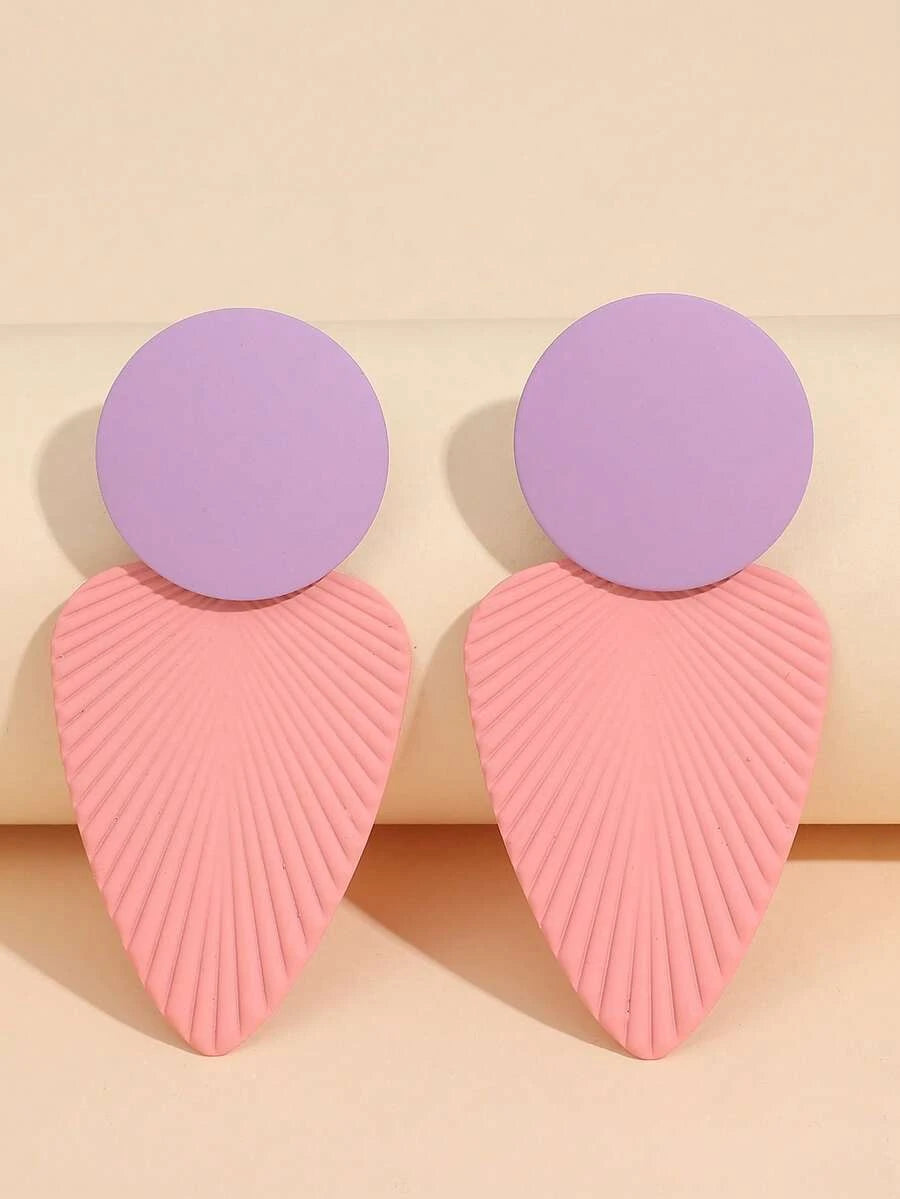 Exaggerated Pearl Leaf Stud Earrings