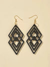 Casual Geometric Wooden Earrings