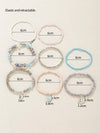 Beaded Crystal Starfish Beach Bracelet Set