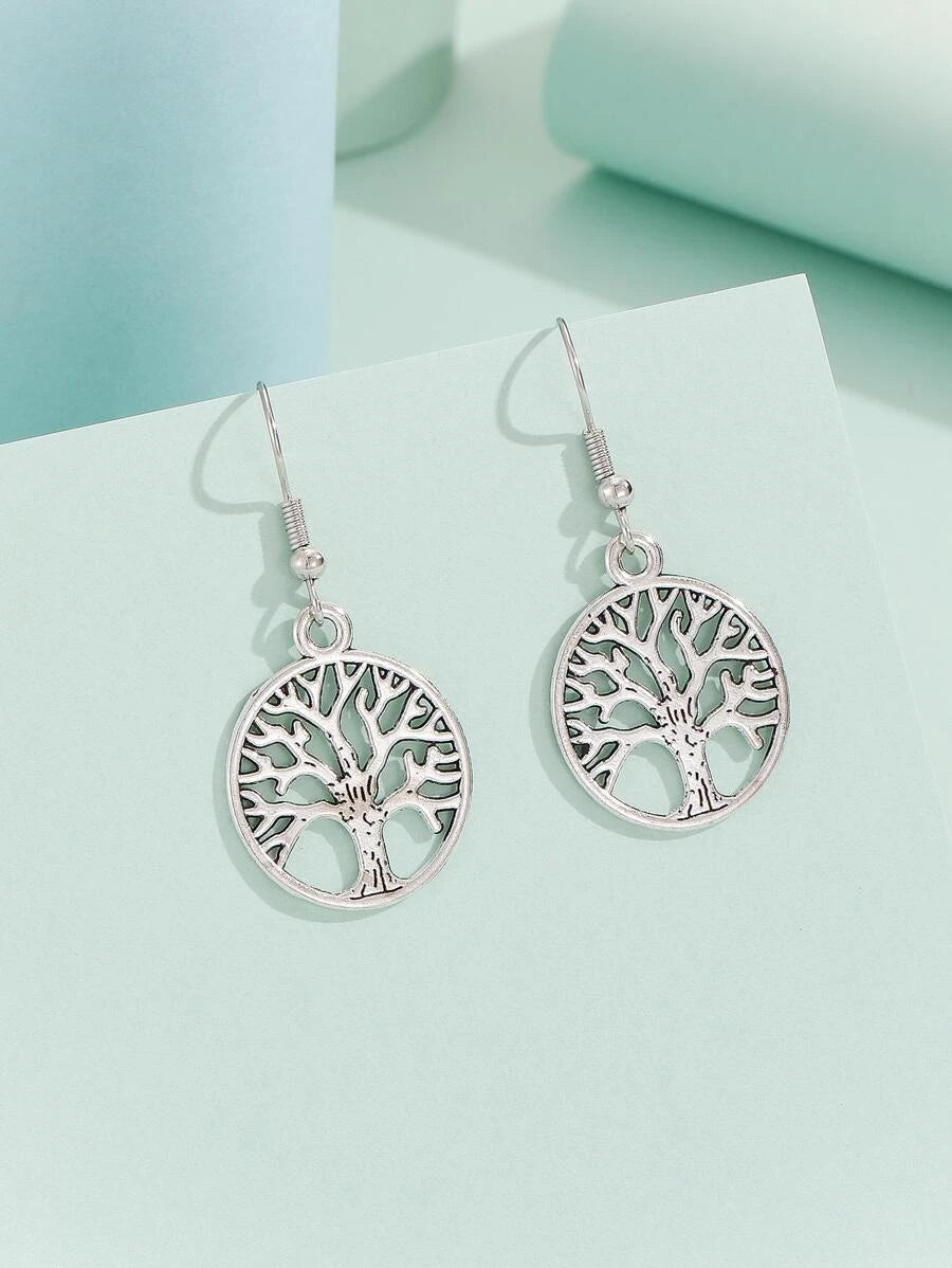 Tree Of Life Drop Earrings