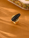 Bohemian Agate Gold Ring