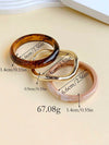 Vintage Boho Acrylic and Gold Bracelet Set