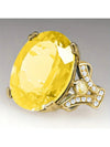 Boho Red Cubic Zirconia Ring