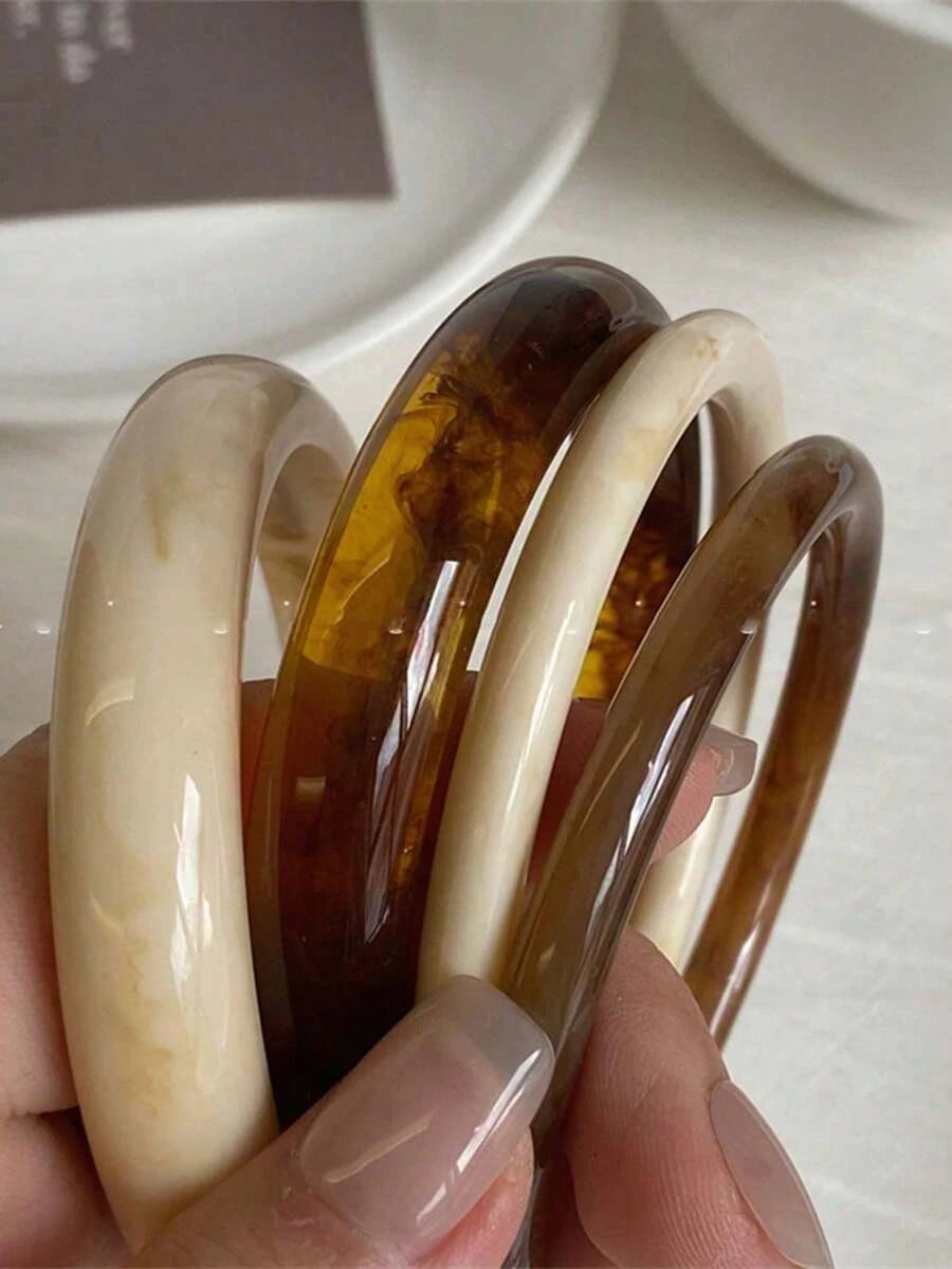 Yellow Round Bracelet Set