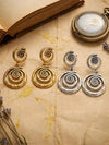 Vintage Style Asymmetrical Spiral Drop Earrings