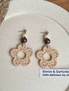 Bohemian Woven Flower Vacation Earrings
