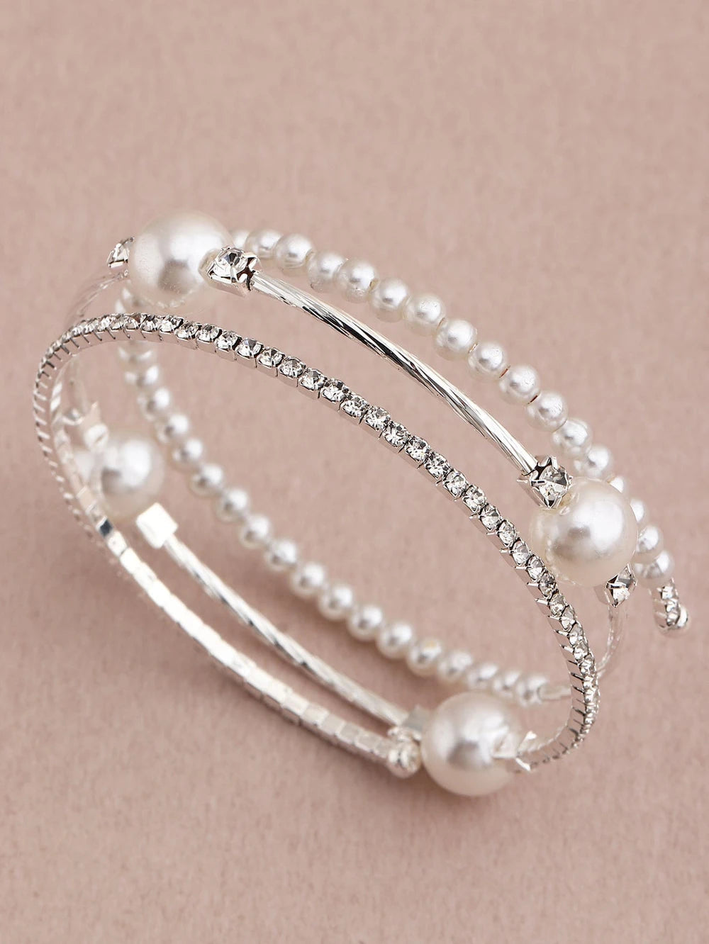 Faux Pearl Rhinestone Jewelry