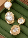 Baroque Pearl Asymmetrical Earrings